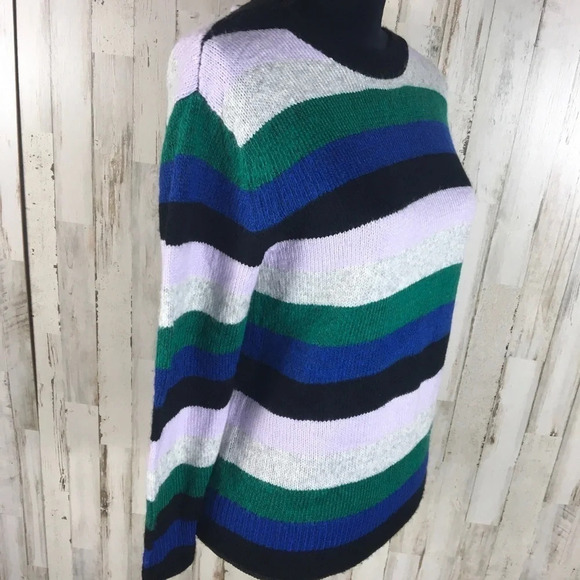 Halogen Bow Back Pullover Striped Sweater XS NWT - Picture 4 of 8